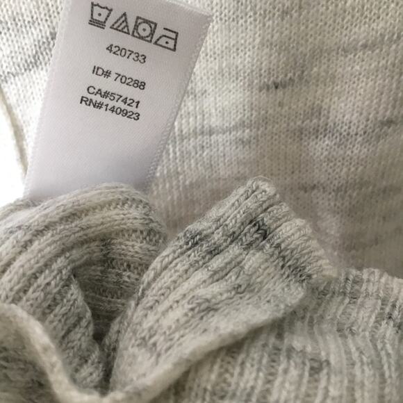 Lou & Grey Light Gray Ribside Boatneck Sweater Top - Picture 16 of 16